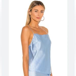 NWT - DANNIJO Silk Square Neck Cami in Baby Blue